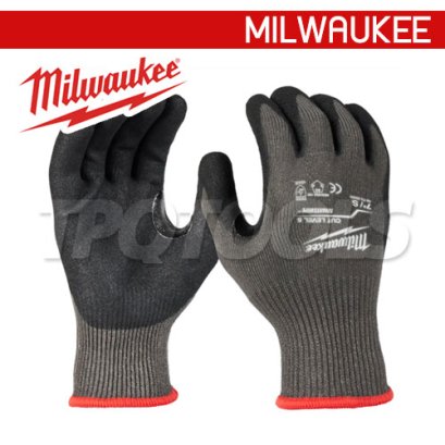 48-73-8652 (006208503) ถุงมือกันบาด Cut 5 Dipped Gloves - L (9 นิ้ว) MILWAUKEE (มิลวอคกี้)
