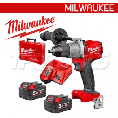 M18FPD2-502C (018286016) สว่านกระแทกไร้สาย 18V แบตเตอรี่ 5 แอมป์อาว x 2 ก้อน MILWAUKEE