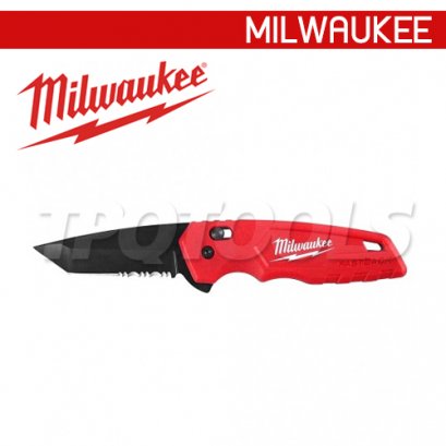 48-22-1530 (006084201) มีดพับฟันเลื่อยระบบสปริงเปิดปิด MILWAUKEE