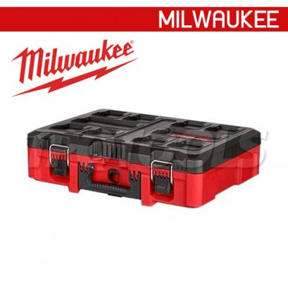 48-22-8450 (129305306) กล่องเครื่องมือ PACKOUT ขนาดกลางพร้อมโฟมตัด MILWAUKEE