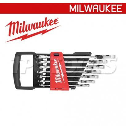 48-22-9529 (006101804) ชุดประแจแหวนข้างปากตายคองอ 7 ชิ้น MILWAUKEE