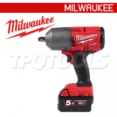 M18FHIWF12-502X (018218023) บล็อกกระแทกไร้สาย 18V 1/2&quot; แบตเตอรี่ 5 แอมป์อาว x 2 ก้อน MILWAUKEE