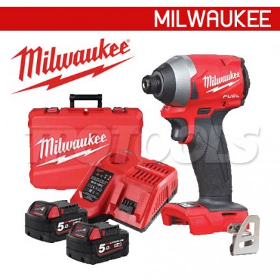 M18FID-502C (018265015) ไขควงกระแทกไร้สาย 18V แบตเตอรี่ 5 แอมป์อาว x 2 ก้อน MILWAUKEE