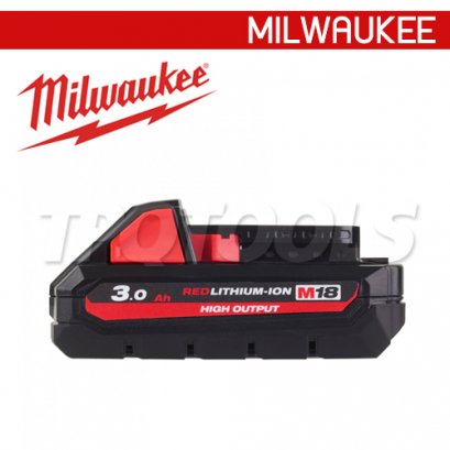 M18HB3 (001998235) แบตเตอรี่ 18V 3.0 แอมป์อาว HIGH OUTPUT  MILWAUKEE