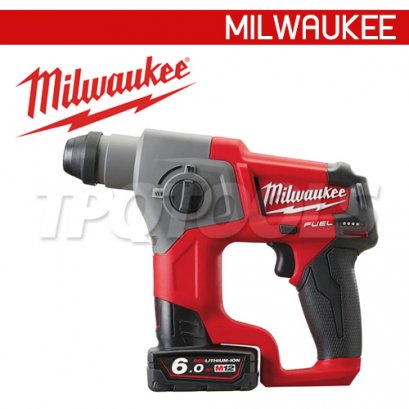 M12CH-402C (018098026) สว่านโรตารี่ไร้สาย 12V ระบบ SDS+ แบตเตอรี่ 4 แอมป์อาว x 2 ก้อน MILWAUKEE