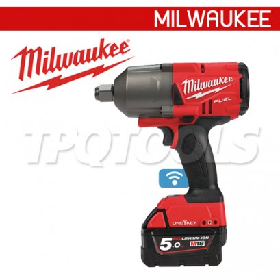 M18ONEFHIWF34-502X (018230030) บล็อกกระแทกไร้สาย 18V 3/4&quot; แบตเตอรี่ 5 แอมป์อาว x 2 ก้อน MILWAUKEE