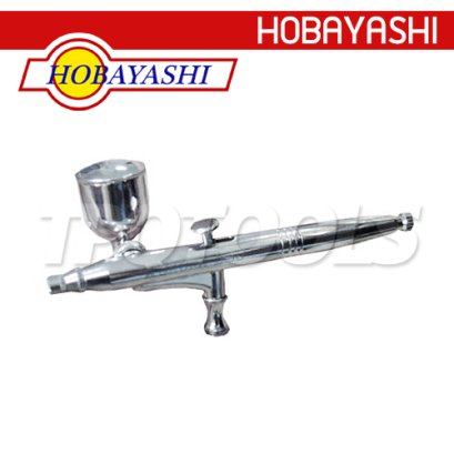 B-3G แอร์บรัช (กระป๋องแยก) ขนาดปากพ่น 0.3 มม. ขนาดถ้วย 5CC แรงดัน 1-2.5KG/CM3 HOBAYASHI