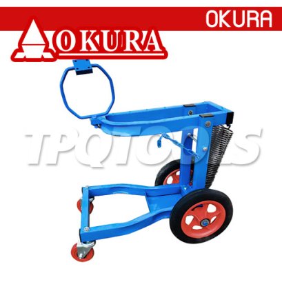 C-OK-5000WS รถเข็นประคองบล็อกลม 1 นิ้ว ล้อหน้าหมุนได้ 360 องศา ขนาด 70x100x107 ซม. (ก+ย+ส) OKURA