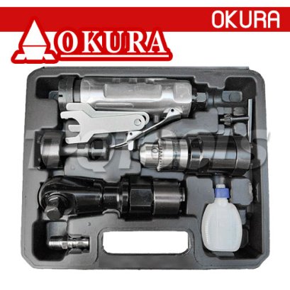 C-OK-DRD31 ชุดเครื่องมือลมหัวสลับ 3 IN 1 OKURA