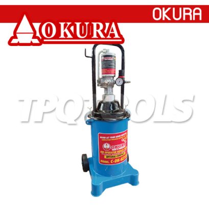 C-OK-GZ12L ถังอัดจารบีใช้ลม 12 ลิตร &quot;NEW 2025&quot; OKURA AIR GREASE PUMP