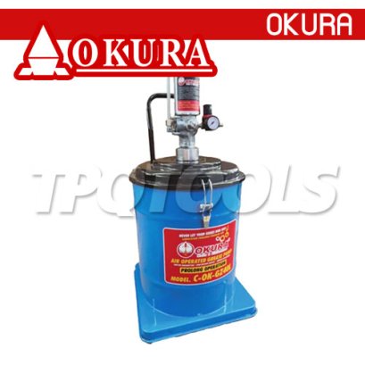 C-OK-GZ40L ถังอัดจารบีใช้ลม 40 ลิตร &quot;NEW 2025&quot; OKURA AIR GREASE PUMP