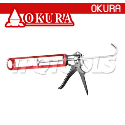 C-SG-226 ปืนยิงกาว ซิลิโคน อะคริลิค ไส้กรอก รุ่นใช้งานทั่วไป ระบบ กด-ดึง-บีบ ความโตหลอด 50 มม. X ยาว 225 มม. OKURA