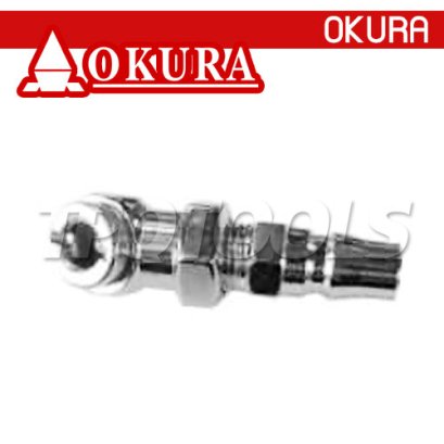 C-TCC-21 หัวเติมลมสั้นถอดได้ รุ่นข้อต่อคอปเปอร์ OKURA