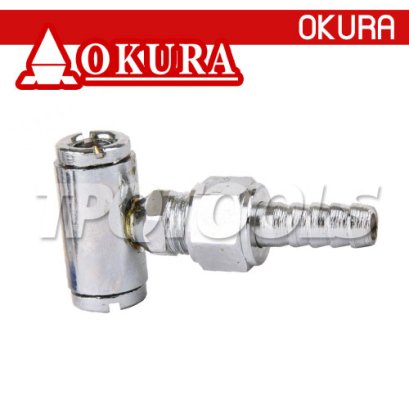 C-TTC-22 หัวเติมลมสั้น 2 ข้าง รุ่น หางปลา 5/16" OKURA