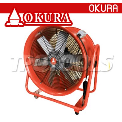 D-OK-32BW (32 นิ้ว) พัดลมท่อระบายอากาศ ขนาด 32 นิ้ว (เฉพาะตัวเครื่อง) ตัวสีส้ม มอเตอร์ 380V / ไฟฟ้า 4000W OKURA PORTABLE VENTILATOR