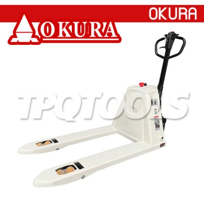 E-OK-BPP02 รถลากพาเลทใช้พลังงานแบตเตอรี่ 24V ขนาด 2 ตัน (2000 กก.) "OKURA"