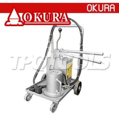 E-OK-HF-J100T แม่แรงแยกส่วนไฮโดรลิค ขนาด 100 ตัน แบบรถเข็น (ออโต้) &quot;OKURA&quot;