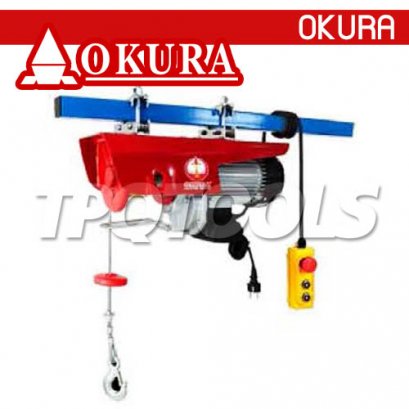 E-OK-PA3-1200H(D) (1200 กก.) รอกสลิงไฟฟ้า DOUBLE HOOK ยกได้ 10เมตร