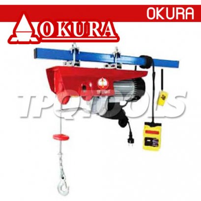E-OK-PA3-1200W(D) (1200 กก.) รอกสลิงไฟฟ้า DOUBLE HOOK ยกได้ 10เมตร