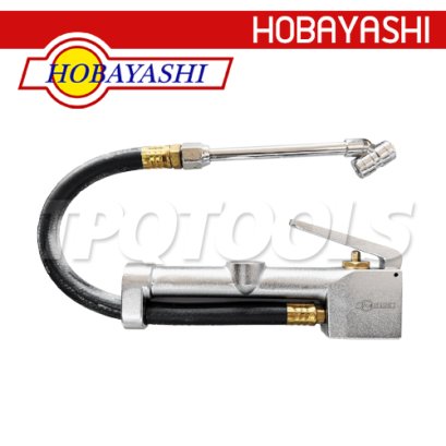 HB-5060 เกจวัดลม-เติมลม ความยาว 6 นิ้ว ขนาดเกลียวเข้าลม 1/4&quot; NPT ตัวผู้ วัดแรงดัน 10-120 ปอนด์ HOBAYASHI