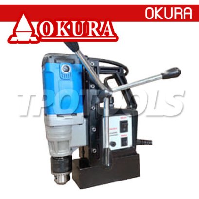 OK-16 สว่านขาแม่เหล็ก 16 มม. 1380W-220V ปรับความเร็วรอบได้ ใช้กับดอกสว่านทั่วไป ดอกก้านลด-ดอกต๊าปเท่านั้น OKURA