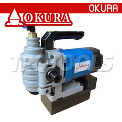 OK-35LS สว่านขาแม่เหล็ก 35 มม. 1500 วัตต์ 220V ใช้กับดอกโฮลคัตเตอร์ (เจ็ทบอร์ท) เท่านั้น OKURA