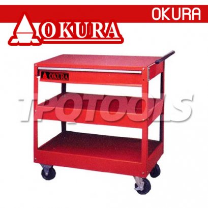 OK-TC-AX3 รถเข็นอเนกประสงค์ 3 ชั้น พร้อมล้อ