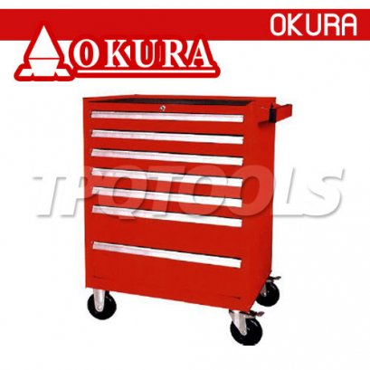 OK-TC-X7 ตู้เครื่องมือมีลิ้นชักพร้อมล้อ 7 ชั้น