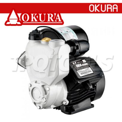 JLM90-1100A ปั๊มน้ำหอยโข่งอัตโนมัติ ท่อ 40 มม. 1100W /220V (มีสวิตช์อัตโนมัติ) ส่งสูง 50 ม. "OKURA" Automatic Self-Absorbing Pump