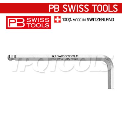 PB212Z-5/16 ประแจหกเหลี่ยมแบบสั้น (หัวบอล) ขนาด 5/16 นิ้ว ยาว 112 มม. PB SWISS TOOLS
