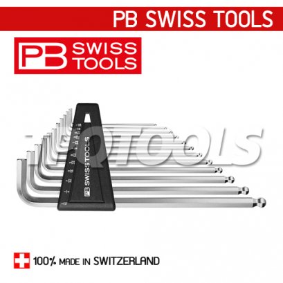 PB212ZLH-12 ชุดประแจหกเหลี่ยมหัวบอลยาว ขนาด 1/20&quot;-5/16&quot; (12 ตัวชุด)