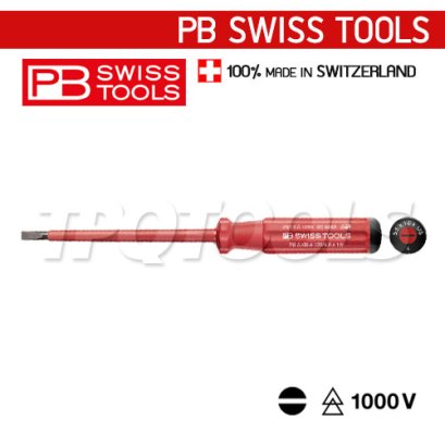 PB5100-6-180 ไขควงกันไฟ VDE1000V ปากแบน เบอร์ 6x180x300 มม. PB SWISS TOOLS
