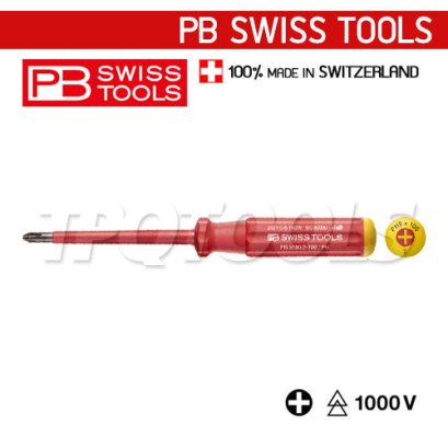 PB5190-4-200 ไขควงกันไฟ VDE1000V ปากแฉก เบอร์ 4x200x320 มม. PB SWISS TOOLS