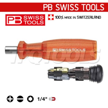 PB6460.RED ไขควงเปลี่ยนหัวได้ (ด้ามแดง) PB SWISS TOOLS