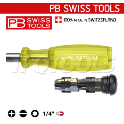 PB6460.YELLOW ไขควงเปลี่ยนหัวได้ (ด้ามเหลือง) PB SWISS TOOLS