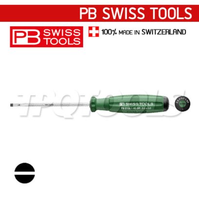 PB8100-1-90GR (PB8100RB) ไขควงปากแบนด้าม SWISSGRIP เบอร์ 1x90x180 มม. PB SWISS TOOLS
