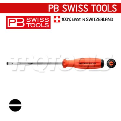 PB8100-4-140OR (PB8100RB) ไขควงปากแบนด้าม SWISSGRIP เบอร์ 4x140x245 มม. PB SWISS TOOLS