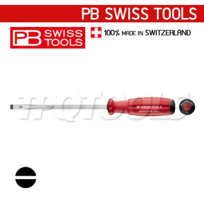 PB8100-5-160RE (PB8100RB) ไขควงปากแบนด้าม SWISSGRIP เบอร์ 5x160x270มม. PB SWISS TOOLS