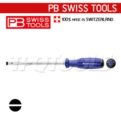PB8100-6-180BL (PB8100RB) ไขควงปากแบนด้าม SWISSGRIP เบอร์ 6x180x300มม. PB SWISS TOOLS