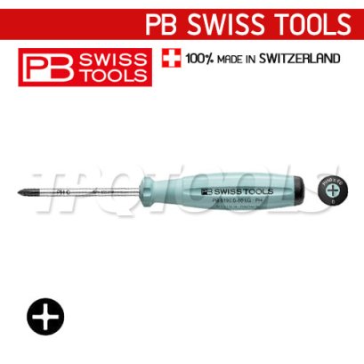 PB8190-0-60LG (PB8190RB) ไขควงปากแฉกด้าม SWISSGRIP เบอร์ 0x60x140 มม. PB SWISS TOOLS