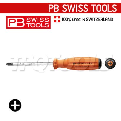 PB8190-2-100/6OR (PB8190RB) ไขควงปากแฉกด้าม SWISSGRIP เบอร์ 2x100x205 มม. PB SWISS TOOLS