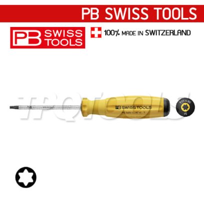 PB8400-15-80YE (PB8400RB) ไขควงท็อกซ์ด้าม SWISSGRIP ขนาด 15x80x175 มม. PB SWISS TOOLS
