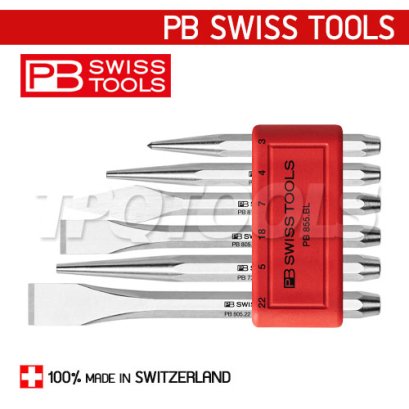 PB855BL ชุดเหล็กสกัด 6 ตัวชุด PB SWISS TOOLS