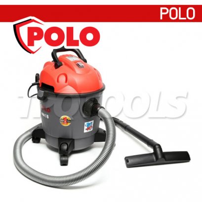 AURA18 เครื่องดูดฝุ่นน้ำ-แห้ง ถังพลาสติก 18 ลิตร 1200W รุ่นงานบ้าน POLO
