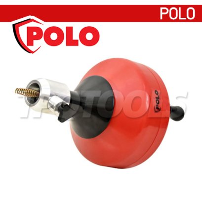 POLO เครื่องล้างท่อแบบมือหมุน 2IN1 รุ่น D-60SZ เหมาะกับทำความสะอาดท่อขนาด 20 - 75 มม. (3/4 นิ้ว - 3 นิ้ว) สายยาว 10.7 ม. (โปโล)