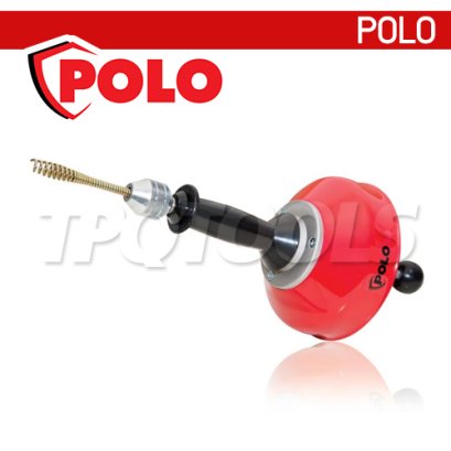 POLO (โปโล) เครื่องล้างท่อมือหมุน / งูเหล็กทลวงท่อตัน รุ่น GQ-50S-4 ความยาวสาย 6 เมตร เหมาะกับทำความสะอาดท่อขนาด 20-75 มม (3/4 - 3 นิ้ว)