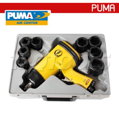 AT-5060K บล็อกลมพร้อมชุดลูกบล็อก 3/4&quot; / 6 หุน แรงบิด 500 FTLBS ความเร็วรอบ 5000 RPM ลูกบล็อก 9-24 มม. พูม่า &quot;PUMA&quot;