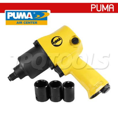 AT-5247K บล็อกลมพร้อมชุดลูกบล็อก (งานหนัก) 1/2&quot; / 4 หุน แรงบิด 400 FTLBS ความเร็วรอบ 7000 RPM ลูกบล็อก 17,19,21 มม. พูม่า &quot;PUMA&quot;