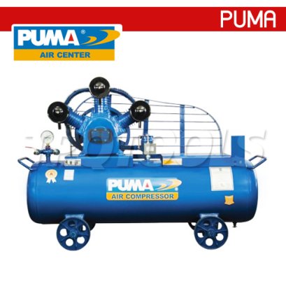 OL-100 ปั๊มลมไร้น้ำมันพูม่า OIL-LESS ความจุถัง 315 ลิตร 10 แรงม้า 3 ลูกสูบ แรงดัน 8 บาร์ ปริมาณลม 1380 ลิตร/นาที (ไม่รวมมอเตอร์) พูม่า PUMA