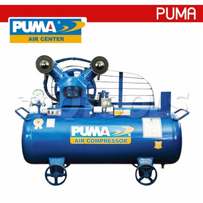 OL-30 ปั๊มลมไร้น้ำมันพูม่า OIL-LESS ความจุถัง 165 ลิตร 3 แรงม้า 2 ลูกสูบ แรงดัน 8 บาร์ ปริมาณลม 412 ลิตร/นาที (ไม่รวมมอเตอร์) พูม่า PUMA